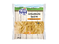 Förpackning med 500 g Spätzle-pasta av vete, dinkel och ägg med alpint landskap i bakgrunden.