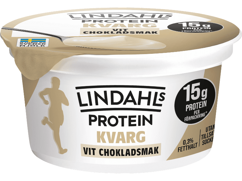Proteinkvarg med vit chokladsmak, 15 g protein