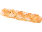 Rustikt bröd med diagonala snitt och gyllene skorpa.