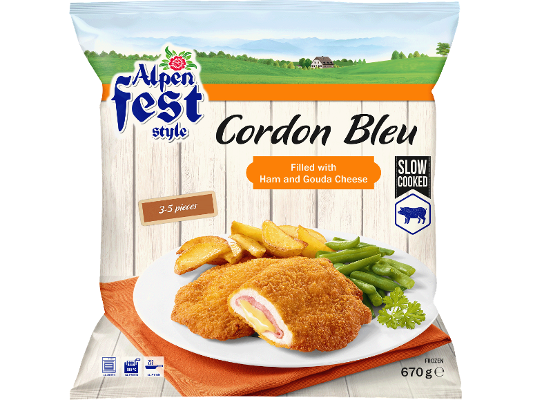 Fläskschnitzel med ost & skinka