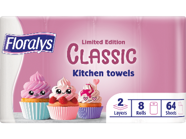 FLORALYS Hushållspapper 8-pack
