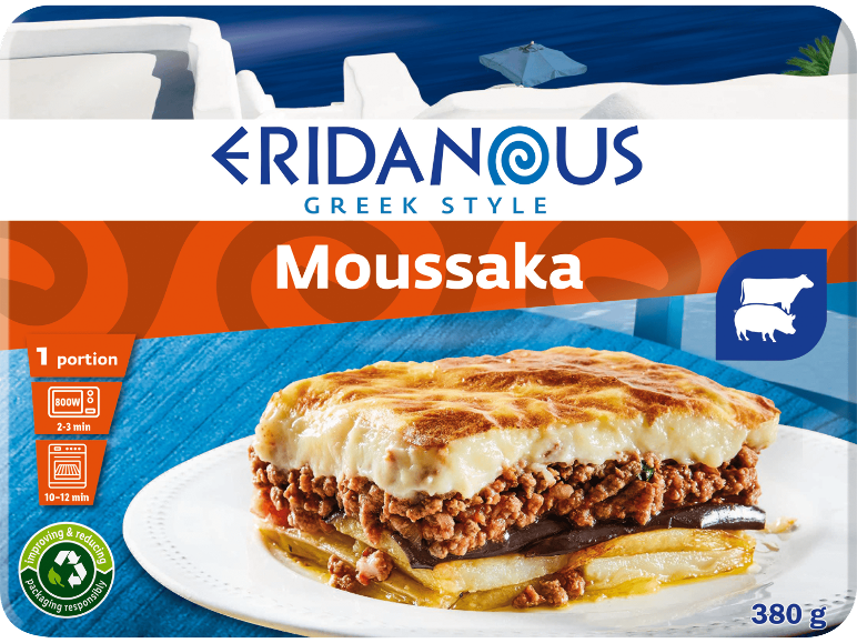 Moussaka i grekisk stil, 1 portion, 380 g