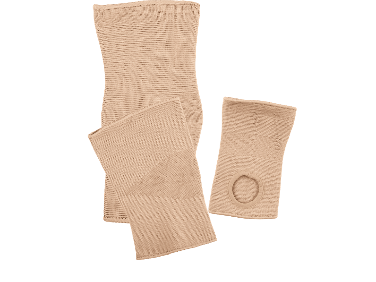 Sensiplast Bandage: Beige knä- och armbågsstöd för ledstabilitet.