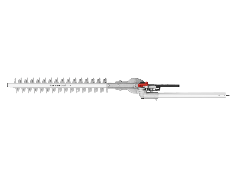 Handhäcksax med dubbelverkande skärblad och ergonomiskt handtag.