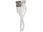 Vit USB-laddningskabel med USB-A och USB-C kontakter