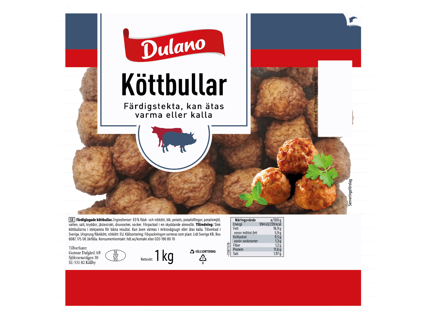 DULANO | Färska köttbullar - Lidl