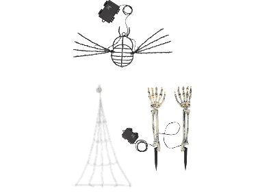 Halloween LED-trädgårdsdekoration