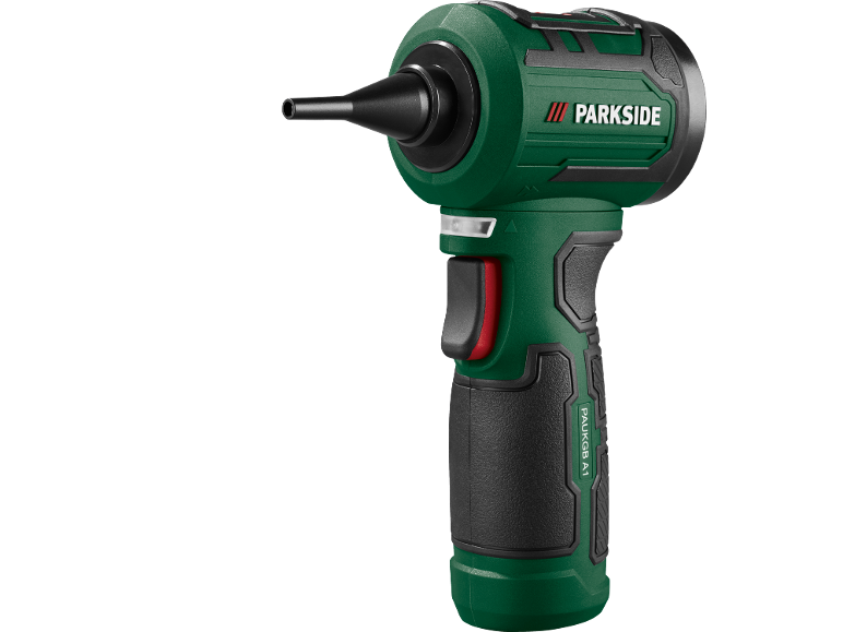Grön och svart batteridriven pump med munstycke, modell PAUKGB A1