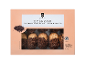 Låda petit fours med chokladtryffel och aprikosfyllning, 330g.
