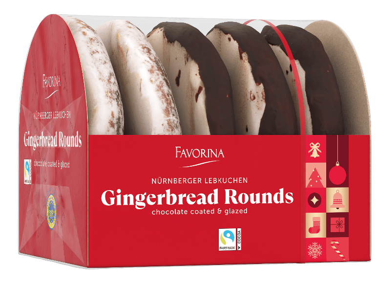 Favorina Nürnberger pepparkakor, chokladdoppade och glaserade