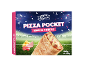 Fotbollstema skinka-ost pizzapocketlåda, 3x120g.
