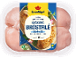 Förpackning med färsk kycklingbröstfilé, 900g.