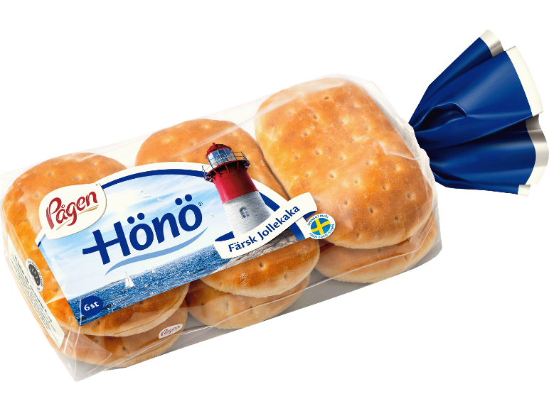 Färskt flatbröd i förpackning med fyr på etiketten, 6 st.