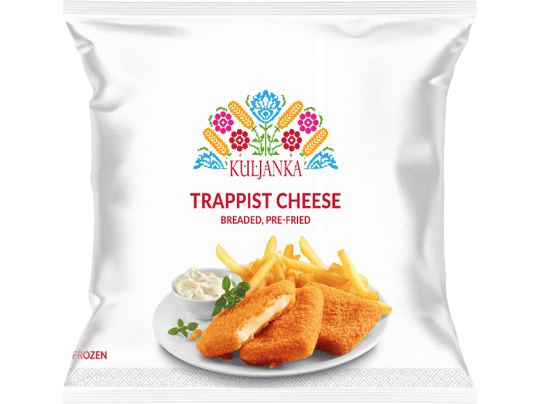 Fryst panerad och förfriterad trappistost