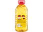 7,5-liters solrosoljaflaska med gul etikett och solrosor.
