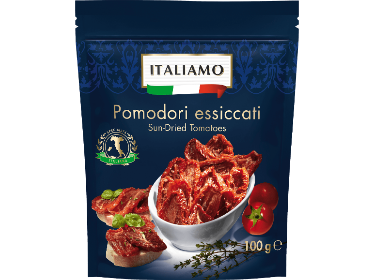 Italiamo mjuka soltorkade tomater, 100 g förpackning