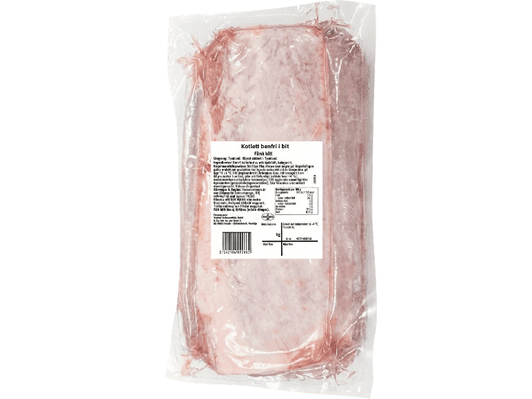 Mäsiarova čerstvá porcia benfri kotlettrad i bit, vakuumförpackad.