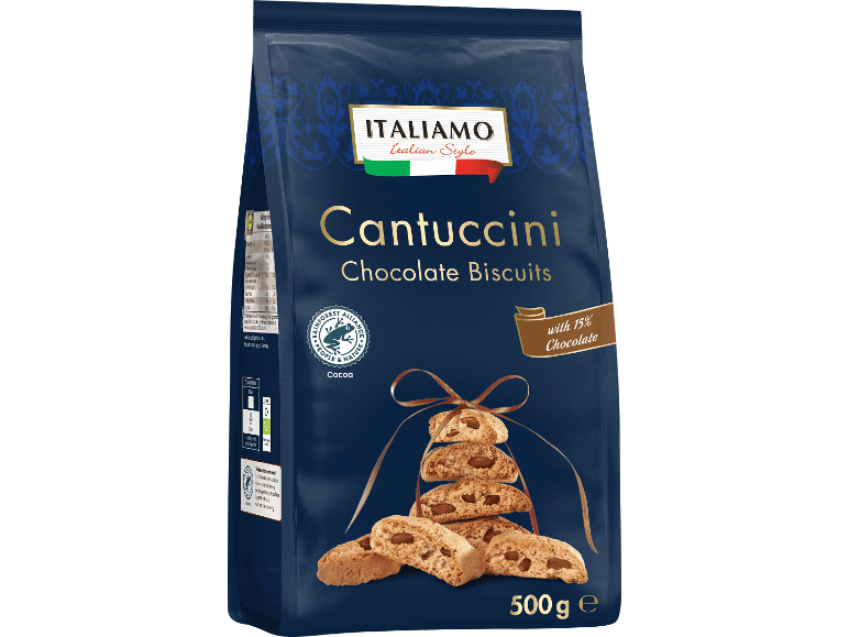 Italiamo Cantuccini chokladkex, 500 g