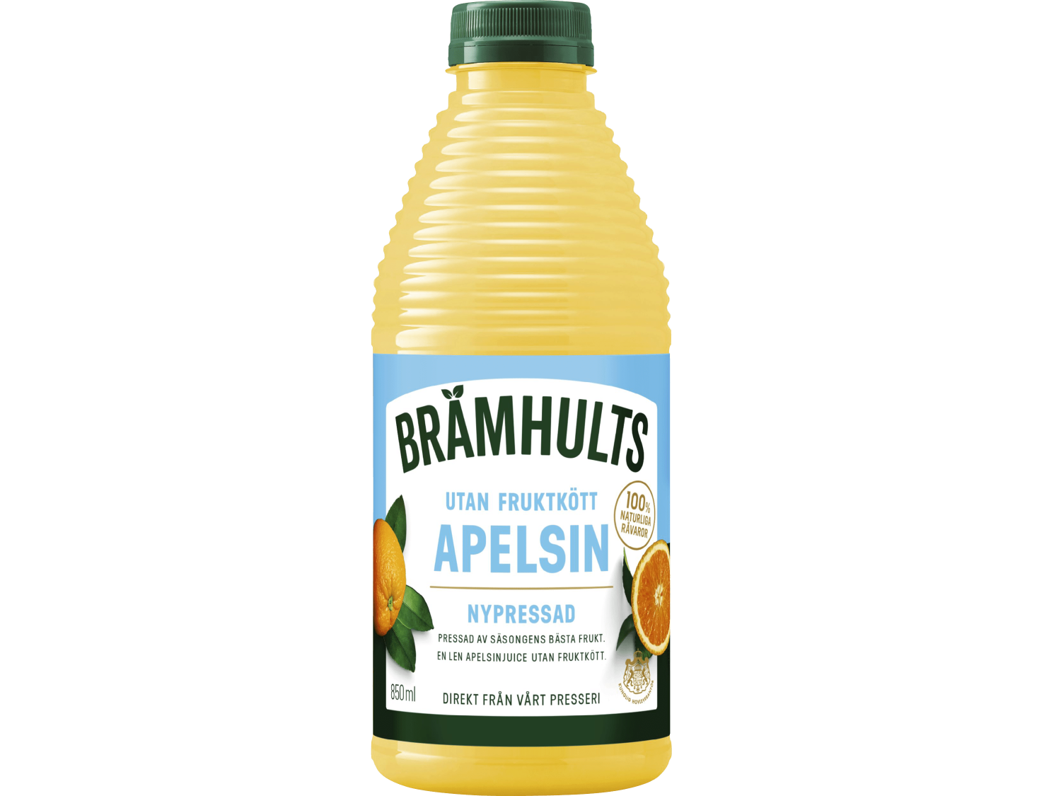 Nypressad apelsin utan fruktkött