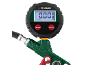 Digital däcktrycksmätare med display som visar 0.00 bar och batterinivå.