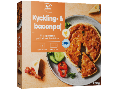 chef select Kyckling- & baconpaj