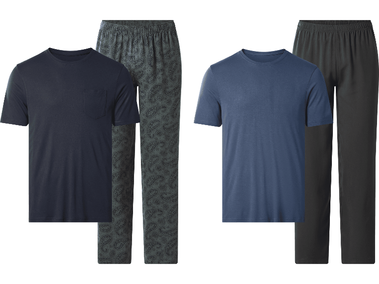 ESMARA MEN pyjamas för herrar i två olika färgkombinationer.