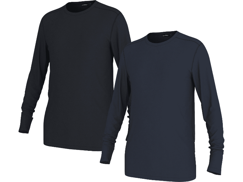 Esmara Men Långärmade herrtröjor, 2-pack