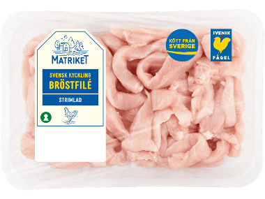 MATRIKET Färsk strimlad kycklingbröstfilé