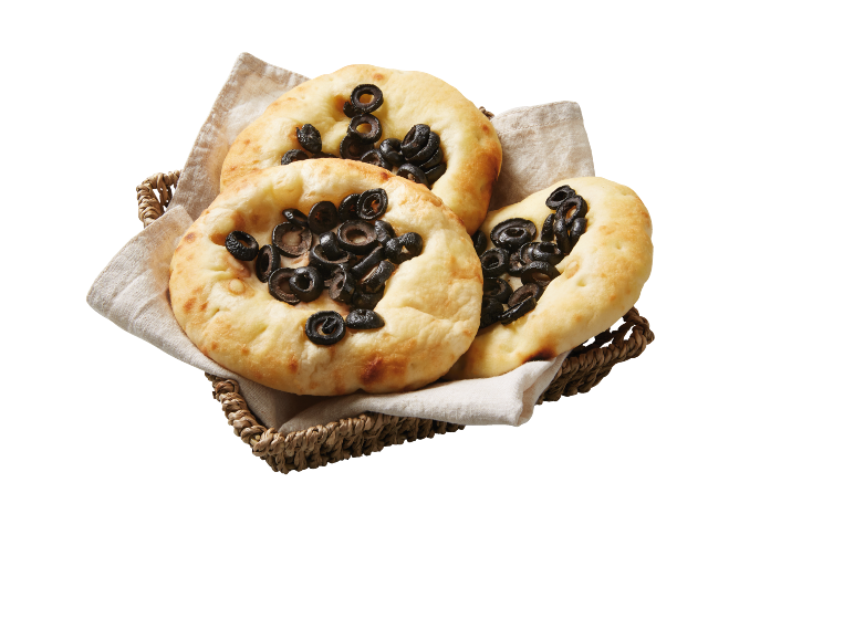 - Foccacia med olivolja & oliver