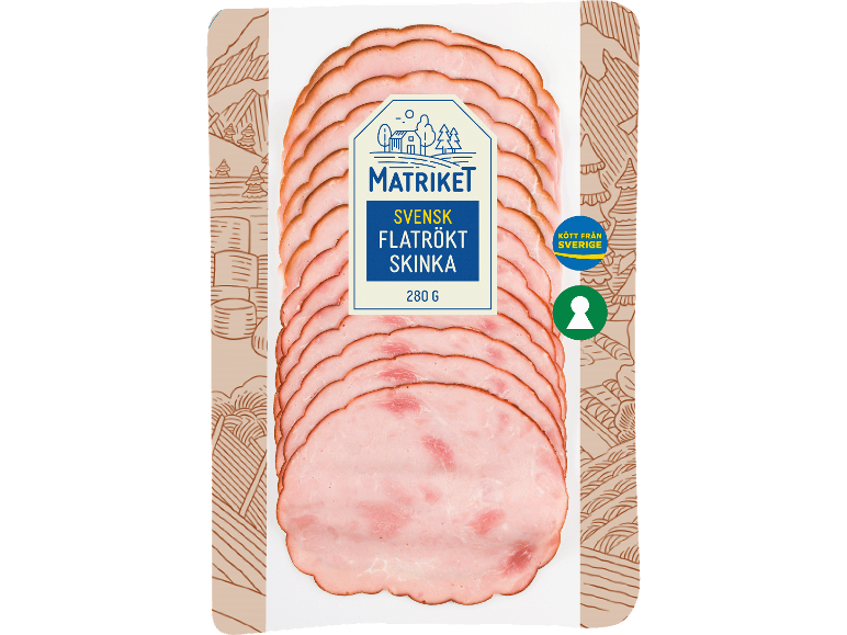 Flatrökt skinka