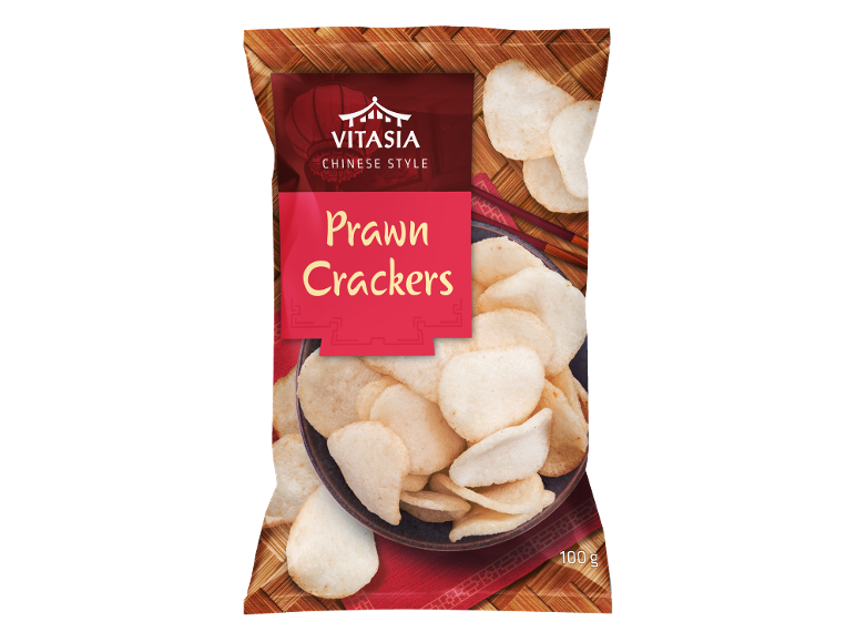 Förpackning kinesiska räkchips, 100 g.
