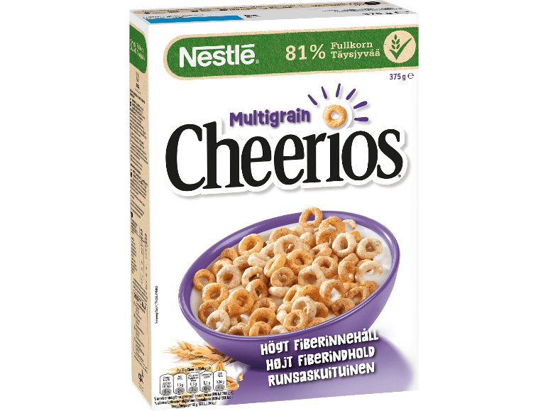 Nestlé Multigrain Cheerios flingor, 375 g