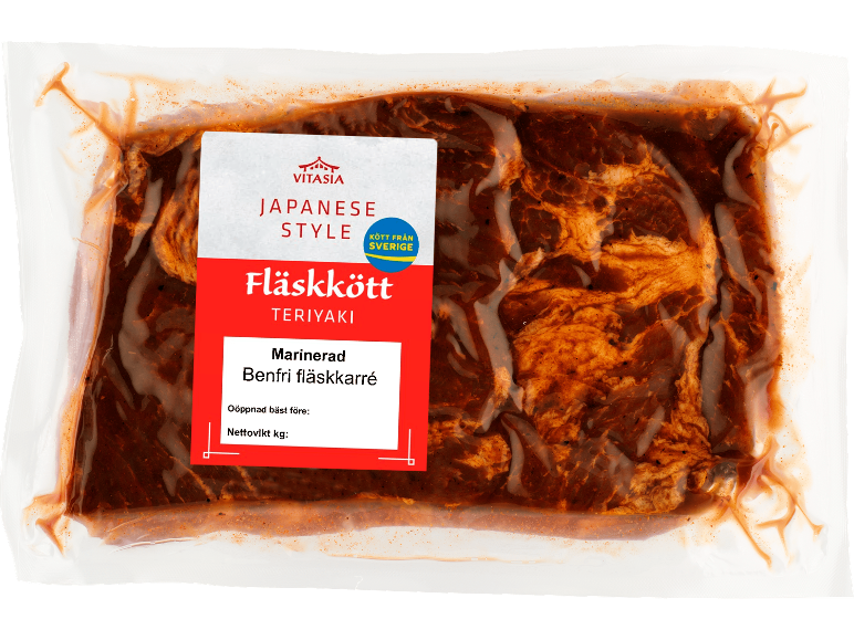 Karré i skivor Teriyaki