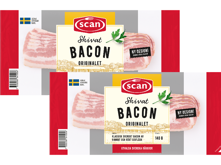 Skivad bacon