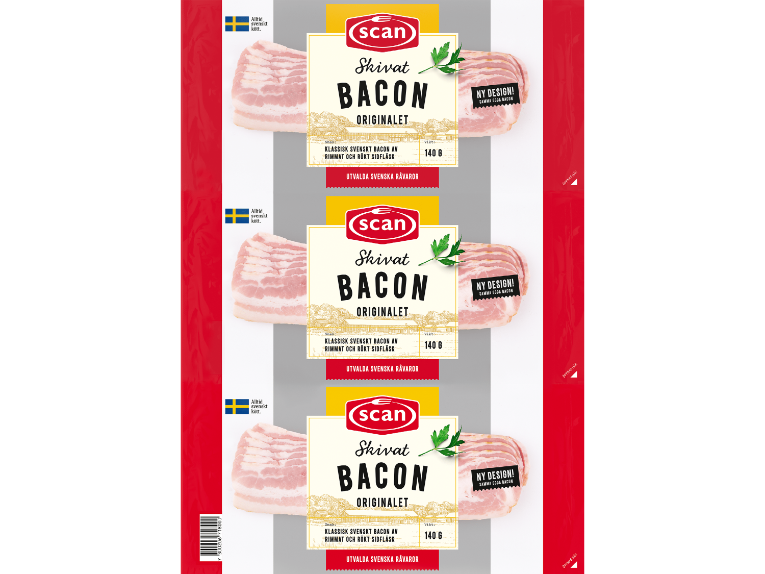 Scan | Skivat bacon 3-pack - Lidl
