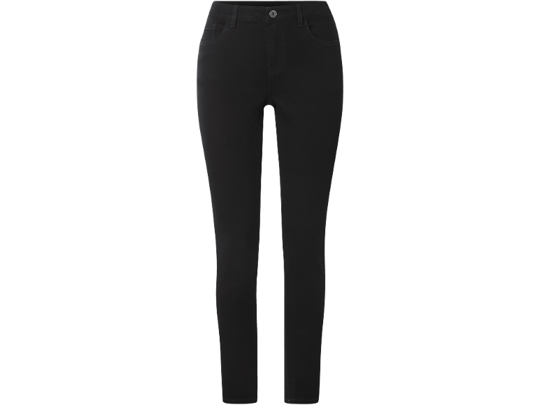 Svarta slim-fit byxor för dam