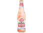 Flaska mousserande rosé alkoholfri cider, med en färgglad träddesign på etiketten.