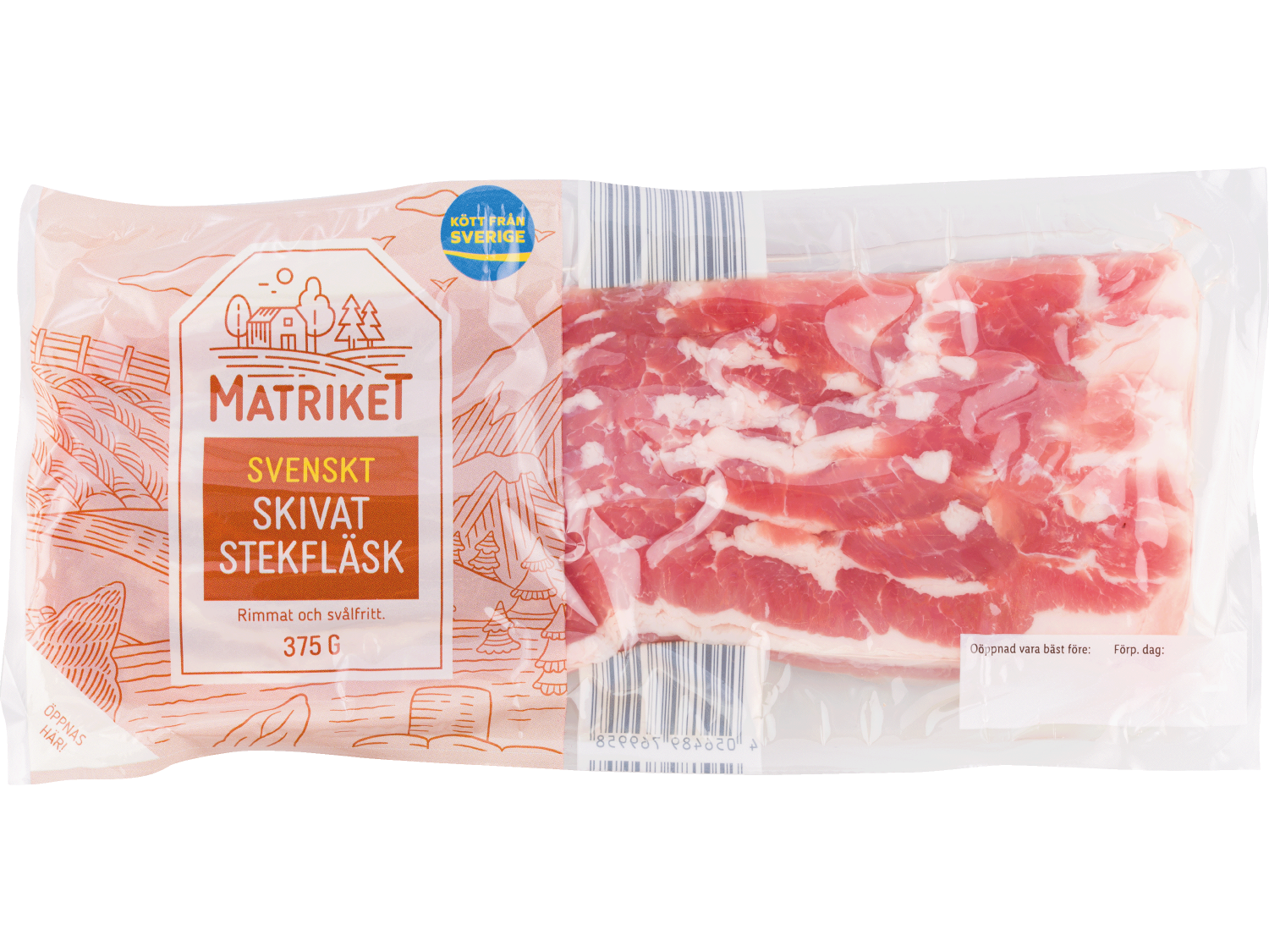 MATRIKET Skivat stekfläsk