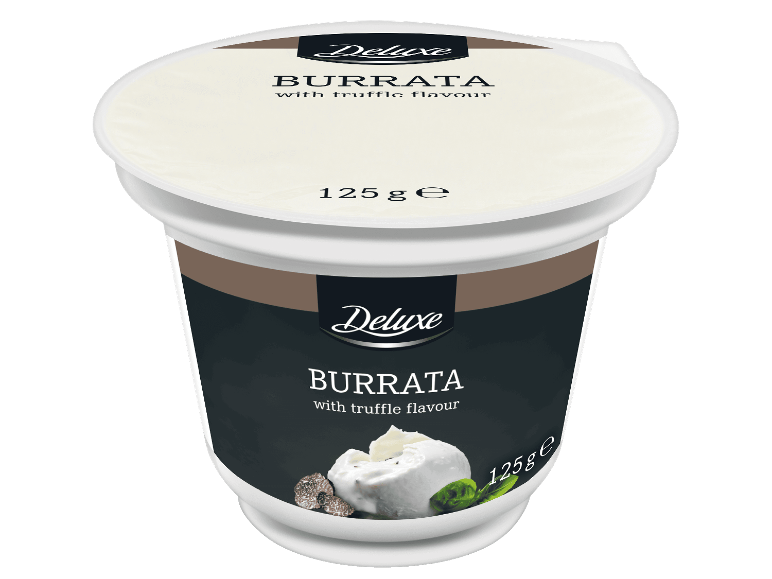 Deluxe burrata med tryffelsmak, 125 g.