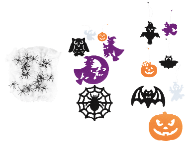 Halloween filtdekoration