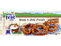 Färdigbakad pretzelpaket med salt, visar 10 pretzels och en baktid på 15 minuter.