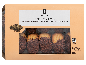 Glukanon Petit Four med chokladtryffel och aprikosfyllning och förpackning