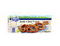 Kartong med frysta färdigbakade pretzels, 10 stycken, 868g, med bakinstruktioner.