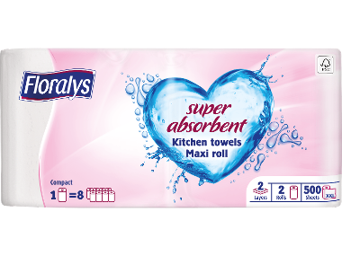 FLORALYS Hushållspapper, 2-pack