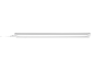 Vit LED-armatur med kabel och på/av-knapp.