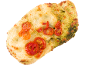 Focaccia med pesto och körsbärstomater