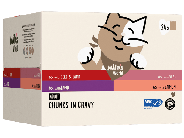MILA'S WORLD Kattmat bitar i sås 24-pack