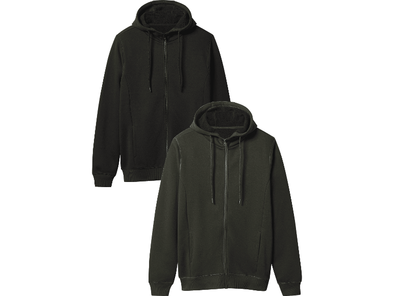 ESMARA MEN Sweatshirtjacka för herr, 2-pack.