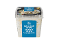 1 kg förpackning potatissallad med crème fraîche, med Nutri-Score C.