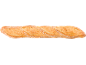 Lång, gyllenbrun baguette med krispig skorpa.